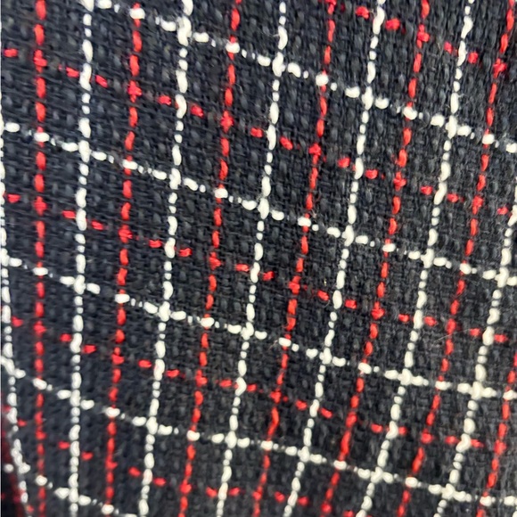 Joe Fresh Plaid High-Waisted Wide Leg Trousers - Picture 4 of 5